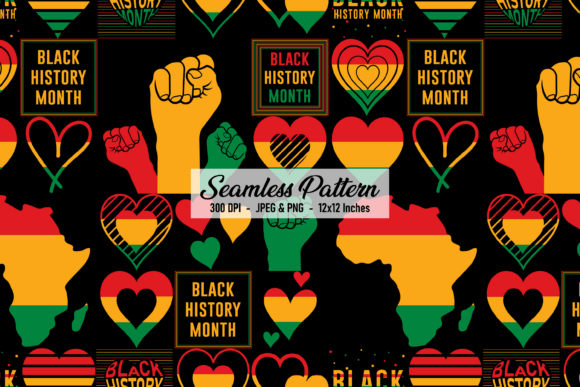 Black History Month Bauhaus Pattern: A Modern Celebration of Heritage and Design
