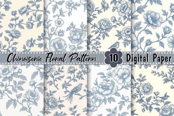 Chinoiserie Floral Pattern: Timeless Elegance for Creative Projects