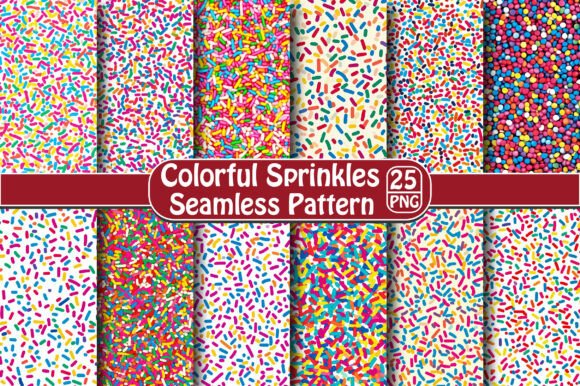 Colorful Sprinkles Seamless Pattern: A Versatile Design Solution for Creative Projects