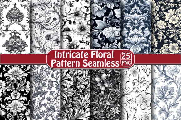 Intricate Floral Pattern Seamless: A Versatile Design for Creative Projects