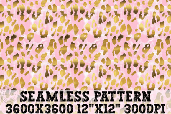 Pink Gold Cheetah Leopard Pattern: A Vibrant Digital Design