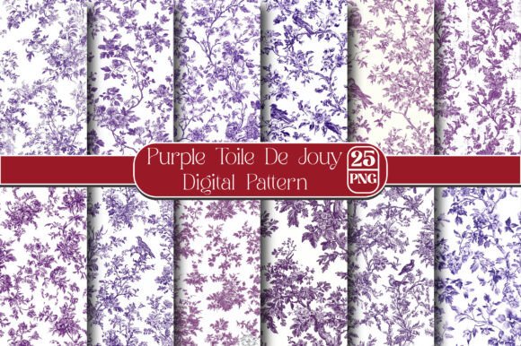 Purple Toile De Jouy Digital Paper: A Strategic Tool for Creative and Professional Projects