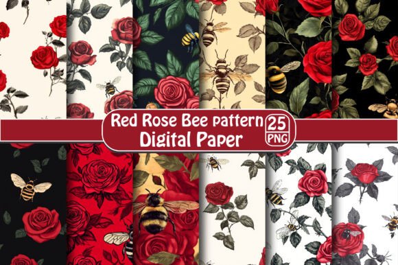 Red Rose Bee Pattern: Creative Uses and Ideas