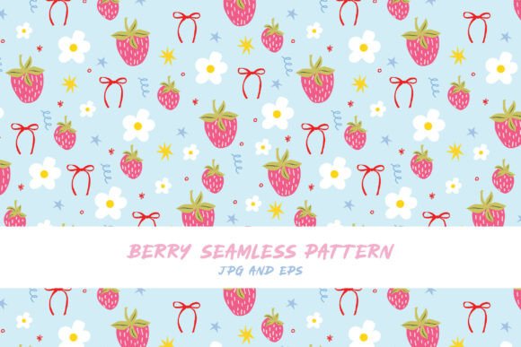 Seamless Strawberries Vector Pattern: A Versatile Design Element for Modern Creativity