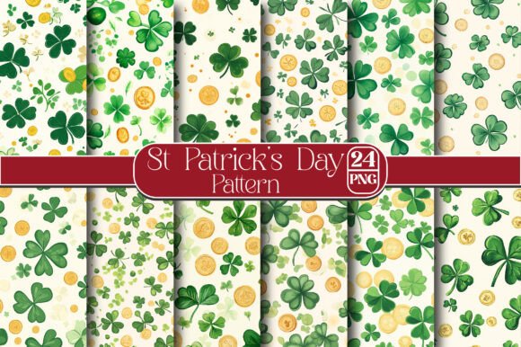 St Patrick’s Day Pattern PNG for Creative Projects
