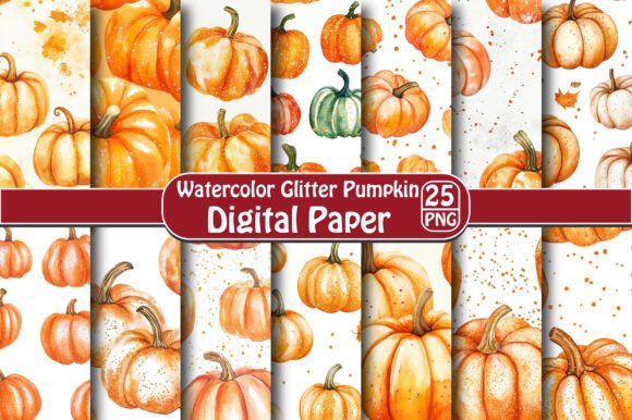 Watercolor Glitter Pumpkin Background: Creative Uses and Benefits